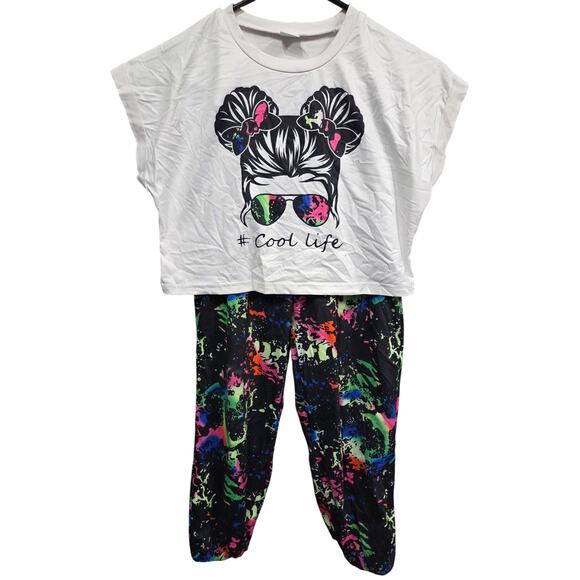 5/$25 "Cool Life" Splatter Outfit - 7-8 - Picture 1 of 3